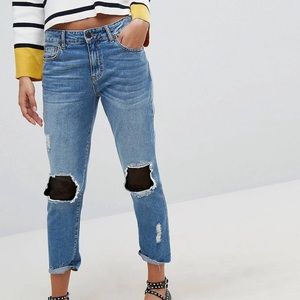 ASOS Mesh Knee Jeans